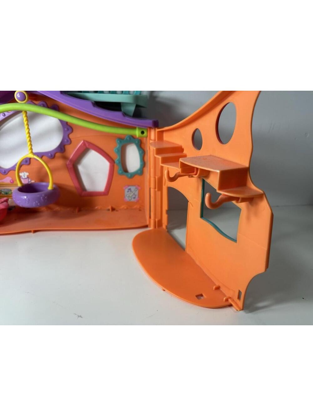 Littlest Pet Shop "Pets Only" 2007 Orange Club Playset Folding Clubhouse Hasbro - Picture 4 of 9
